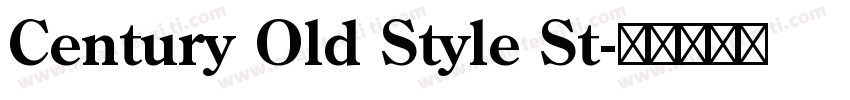 Century Old Style St字体转换
